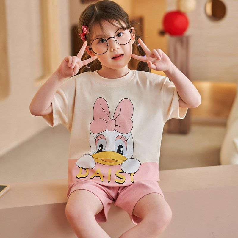  Set bộ thun cổ tròn bé hàng Quảng Châu in hình thú cute 