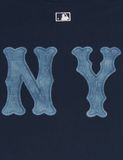 Áo Phông MLB Basic Coopers Denimlike Logo Overfit T Shrts NEW YORK YANKEES 3ATSB1053-50NYS Màu Xanh Navy