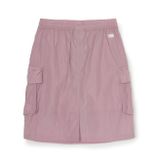 Chân Váy MLB Gorpcore Glossy Nylon Puckering Cargo Midi Skirt BOSTON REDSOX 3FSKB0453-43PPM Màu Hồng Dâu