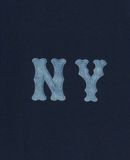 Áo Phông MLB Basic Coopers Denimlike Logo Overfit T Shrts NEW YORK YANKEES 3ATSB1053-50NYS Màu Xanh Navy
