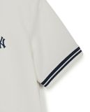Áo Polo MLB Basic Collar Point Comfortable Fit Polo T Shirts NEW YORK YANKEES 3APQB0253-50IVS Màu Trắng
