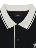 Áo Polo MLB Basic Collar Point Comfortable Fit Polo T Shirts NEW YORK YANKEES 3APQB0253-50BKS Màu Đen
