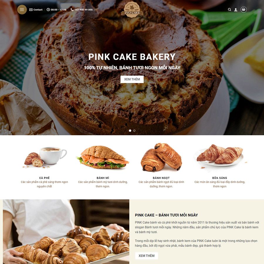  Theme Wordpress Bán Bánh Ngọt 01 