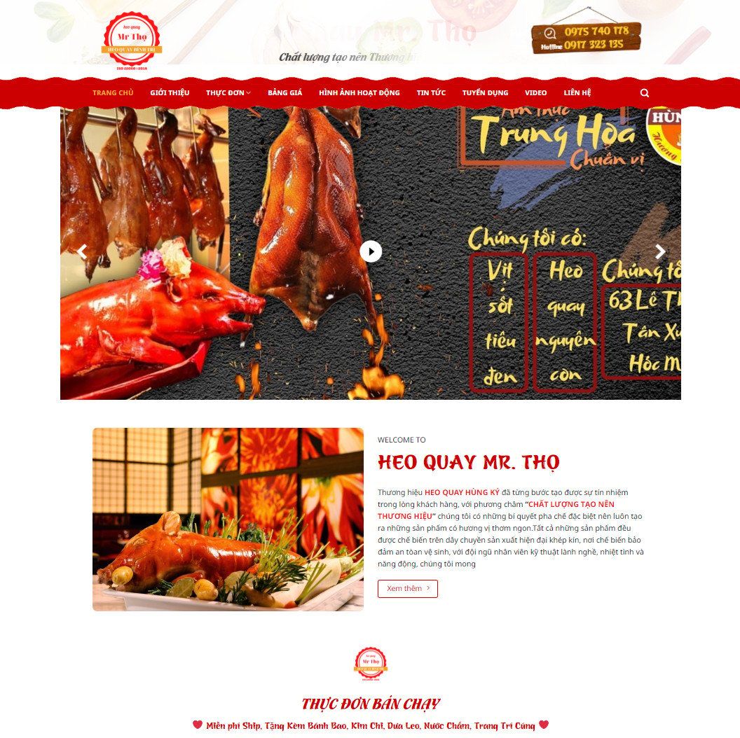  Theme Wordpress Bán Heo Quay 