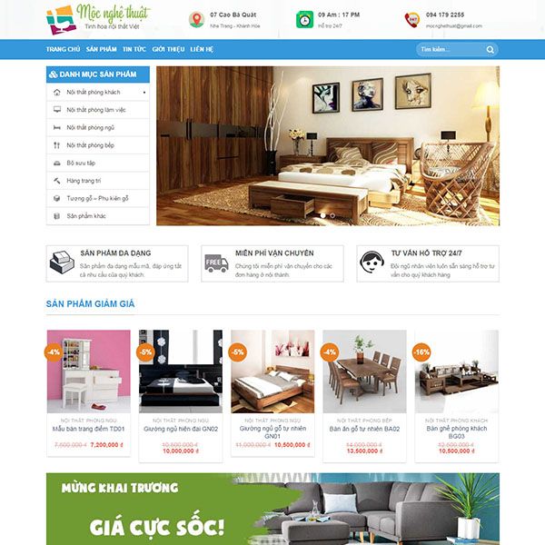  Theme Wordpress Bán Nội Thất 