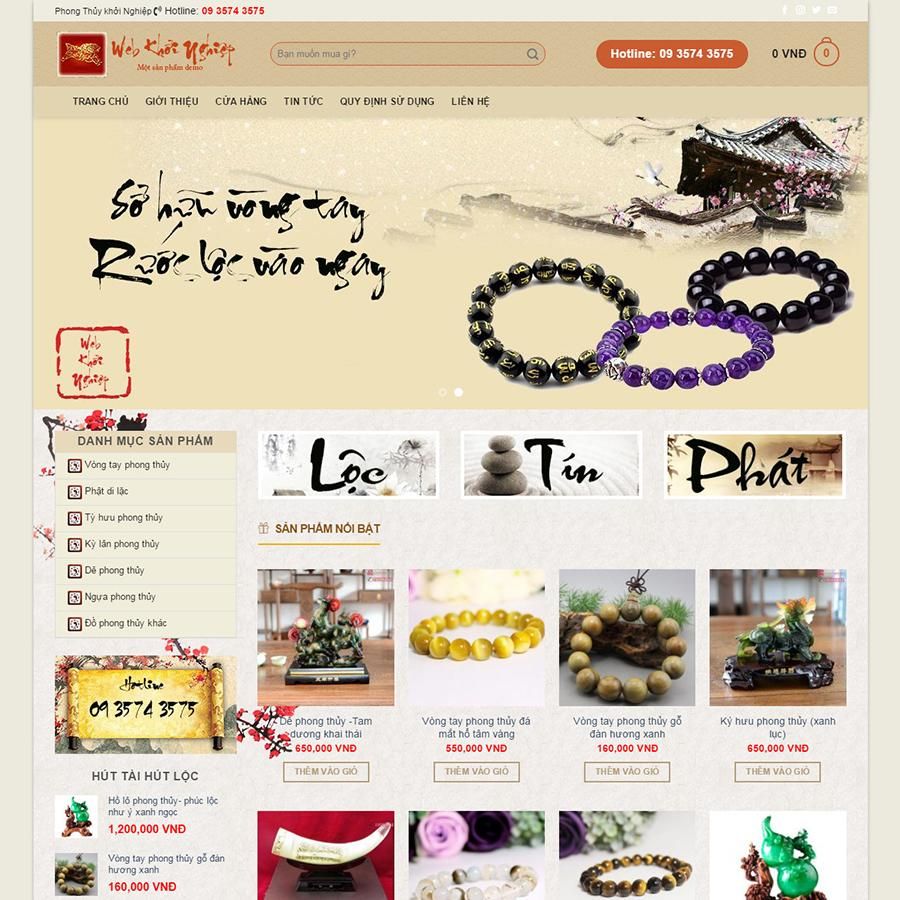  Theme Wordpress Bán Đồ Phong Thủy 