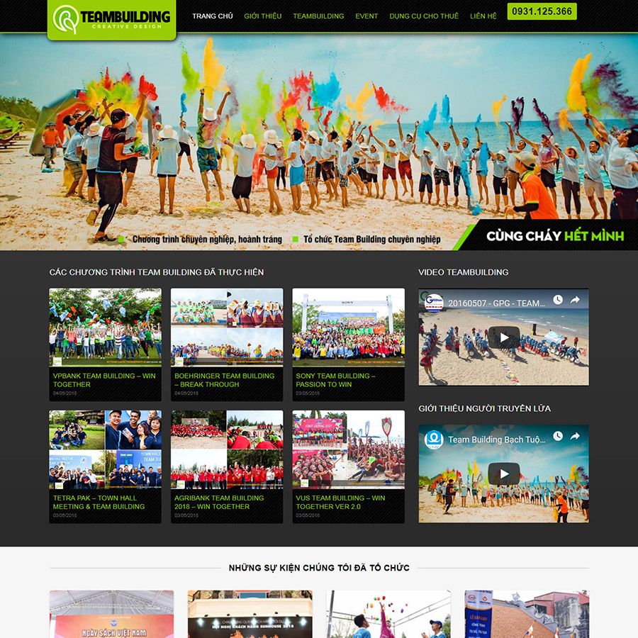 Theme Wordpress Công Ty Tổ Chức Sự Kiện 01