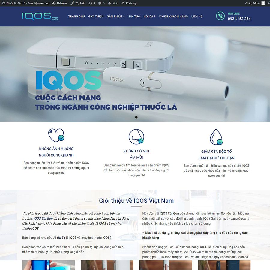 Theme Wordpress Thuốc Lá Điện Tử
