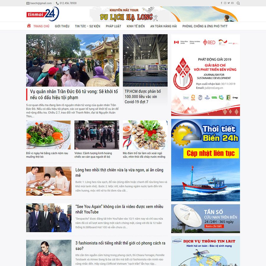  Theme Wordpress Tin Tức 16 