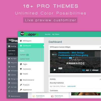 WordPress Admin Theme – WPShapere