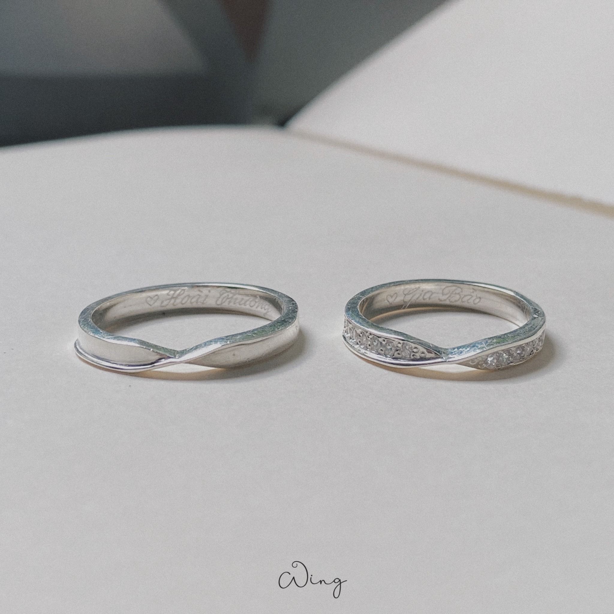 Nhẫn Đôi Sparkle Infinity