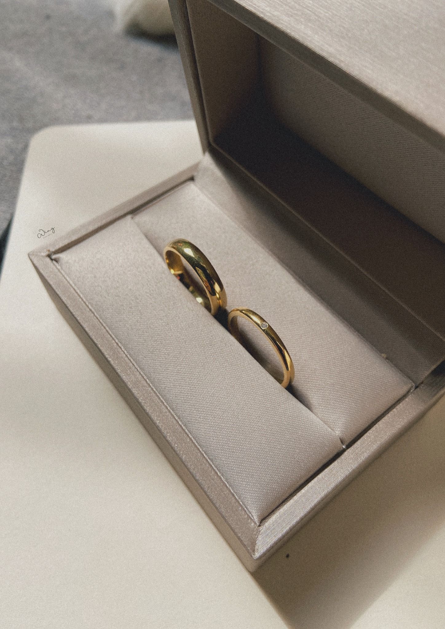 Nhẫn Đôi Marriage Couples Mạ Vàng