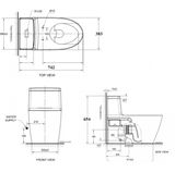  Bàn cầu 1 khối WP-3232 American Standard 