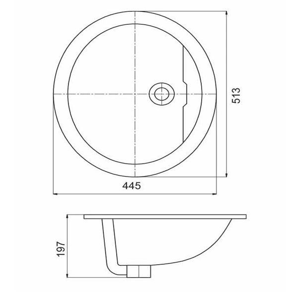 Chậu rửa âm bàn Sanfi S501