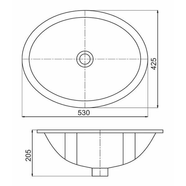 Chậu rửa âm bàn Sanfi S502