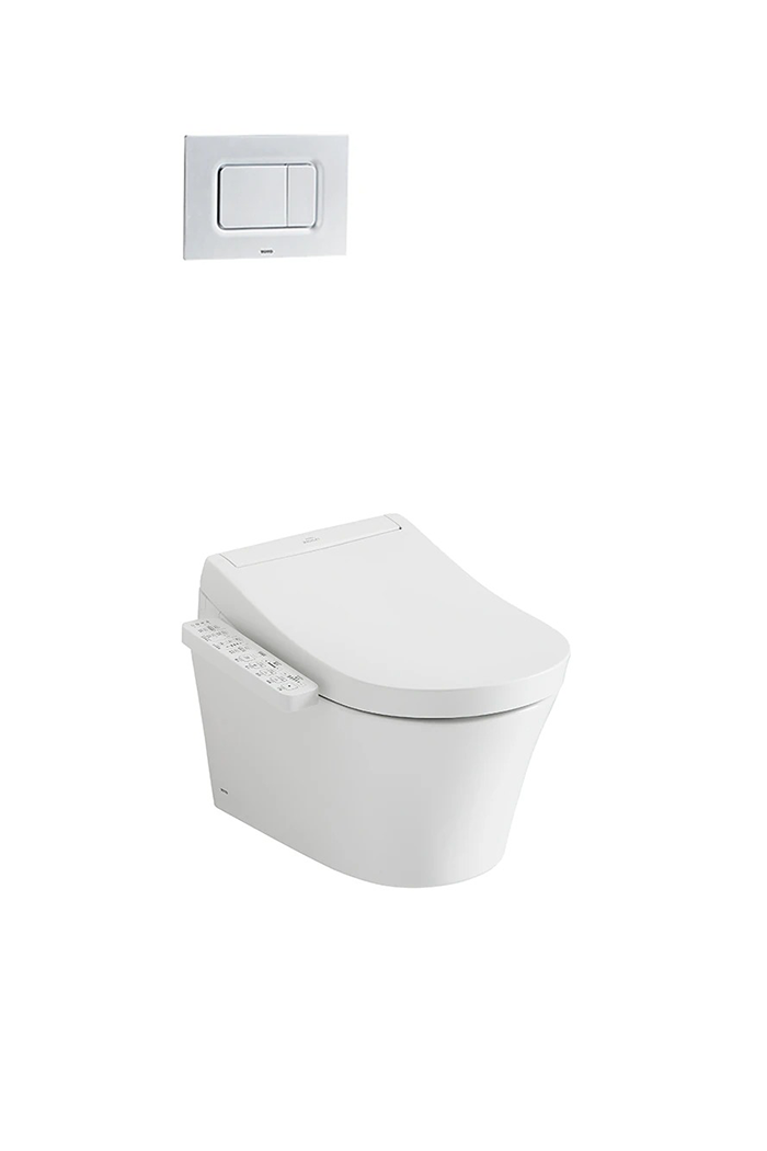 Bàn cầu treo tường kèm nắp rửa điện tử CW553/TCF33320GAA/WH172A/MB170P#SS