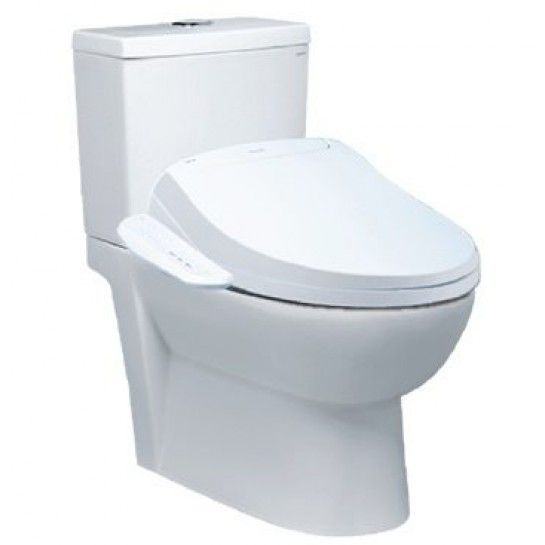 Bàn cầu 2 khối Caesar CD1340 (không nắp) + nắp rửa TAF400H