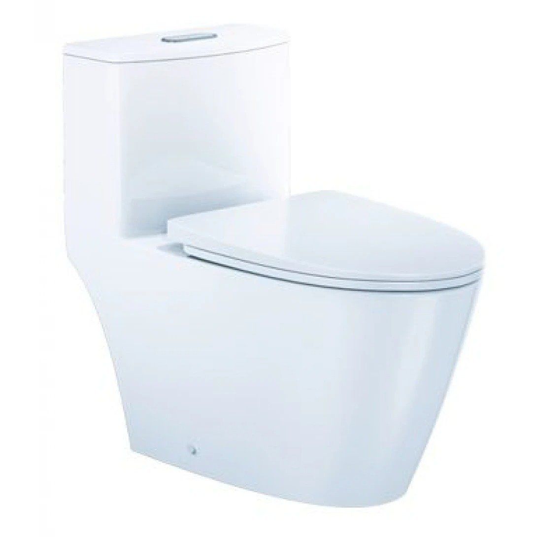 Bồn cầu một khối CAESAR CD1363 (không nắp) + nắp rửa điện tử TAF512H