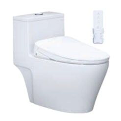 Bàn cầu 1 khối Caesar CD1356 (không nắp) + nắp rửa TAF710H