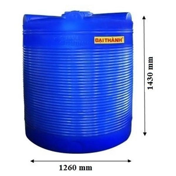 Bồn nước nhựa Đại Thành Thế Hệ Mới 1500L đứng
