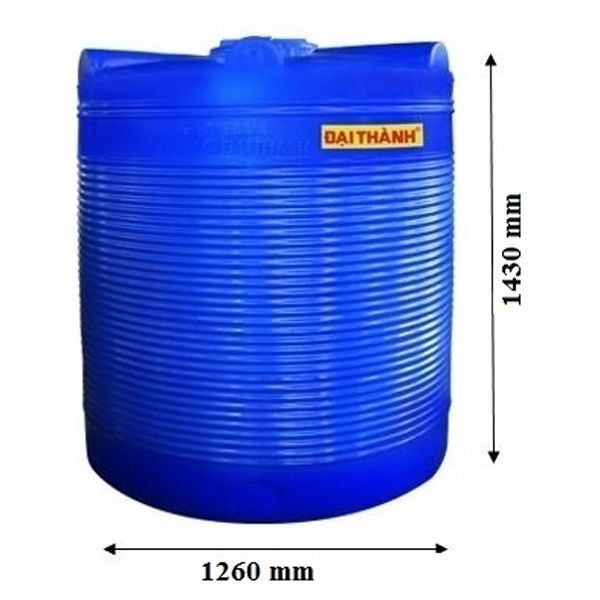  Bồn nước nhựa Đại Thành Thế Hệ Mới 1500L đứng 