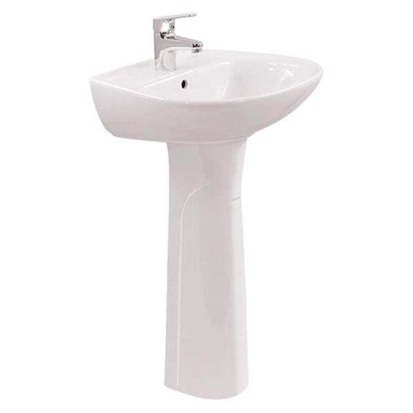 Chậu rửa Ceravi CB103 + chân dài CCD152