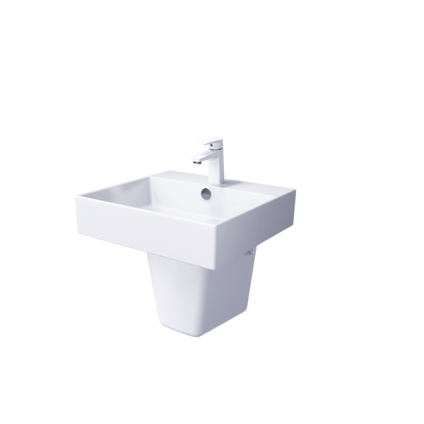 Combo lavabo treo + chân sứ Caesar LF5263 + PF2463