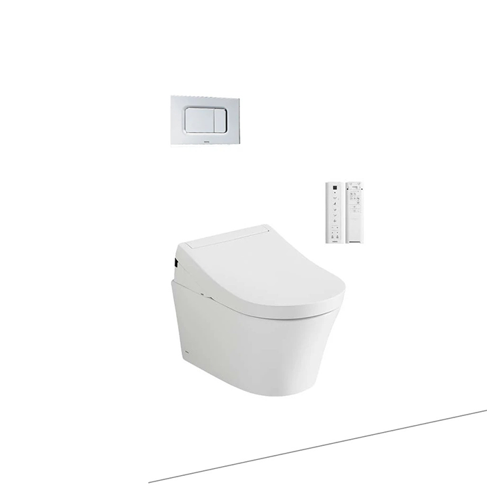 Bàn cầu treo tường kèm nắp rửa điện tử CW553/TCF34320GAA/WH172A/MB170#SS