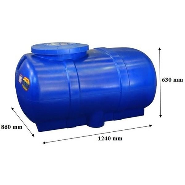 Bồn nước nhựa Đại Thành 500L ngang