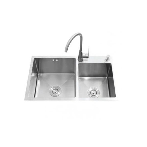 Chậu rửa bát Sơn Hà 2 hố lệch NANOSI NS -7843L