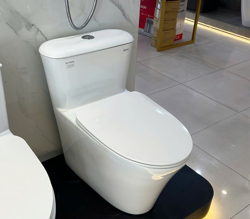Bàn cầu 1 khối P.11.450 Viglacera Platinum