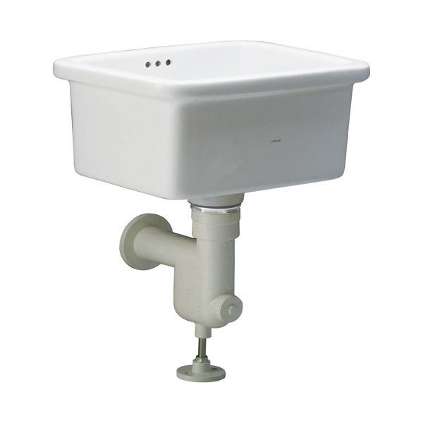 Chậu giặt xả vào tường Caesar SS558AP (Bộ xả BF558P)