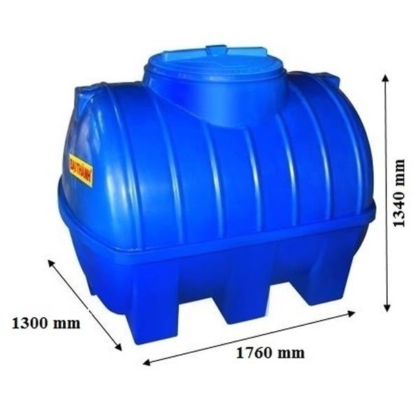 Bồn nước nhựa Đại Thành Thế Hệ Mới 2000L ngang TA2000EX(N)