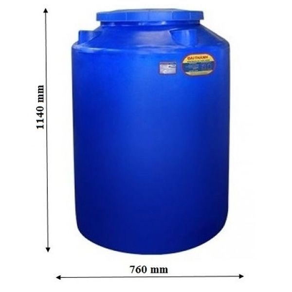 Bồn nước nhựa Đại Thành 500L đứng TA500EX(D)