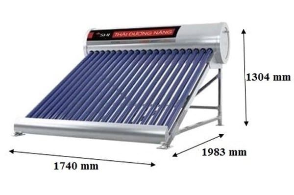 Thái dương năng Sơn Hà TITAN 316-220L ống dầu