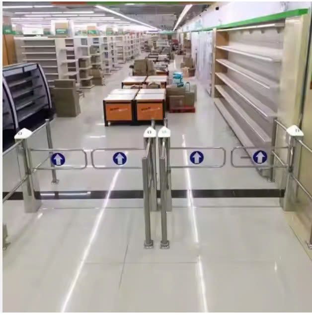 Cổng Từ Xoay An Ninh Rào Chắn Siêu Thị