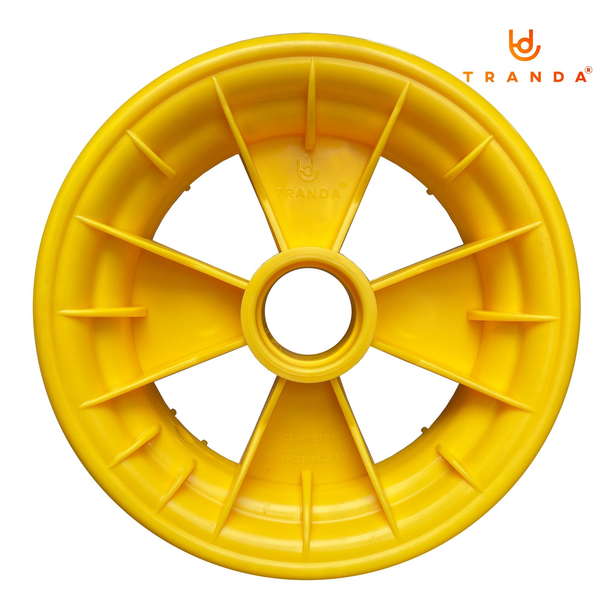  Mâm bánh xe nhựa 3.50-8, màu vàng 
