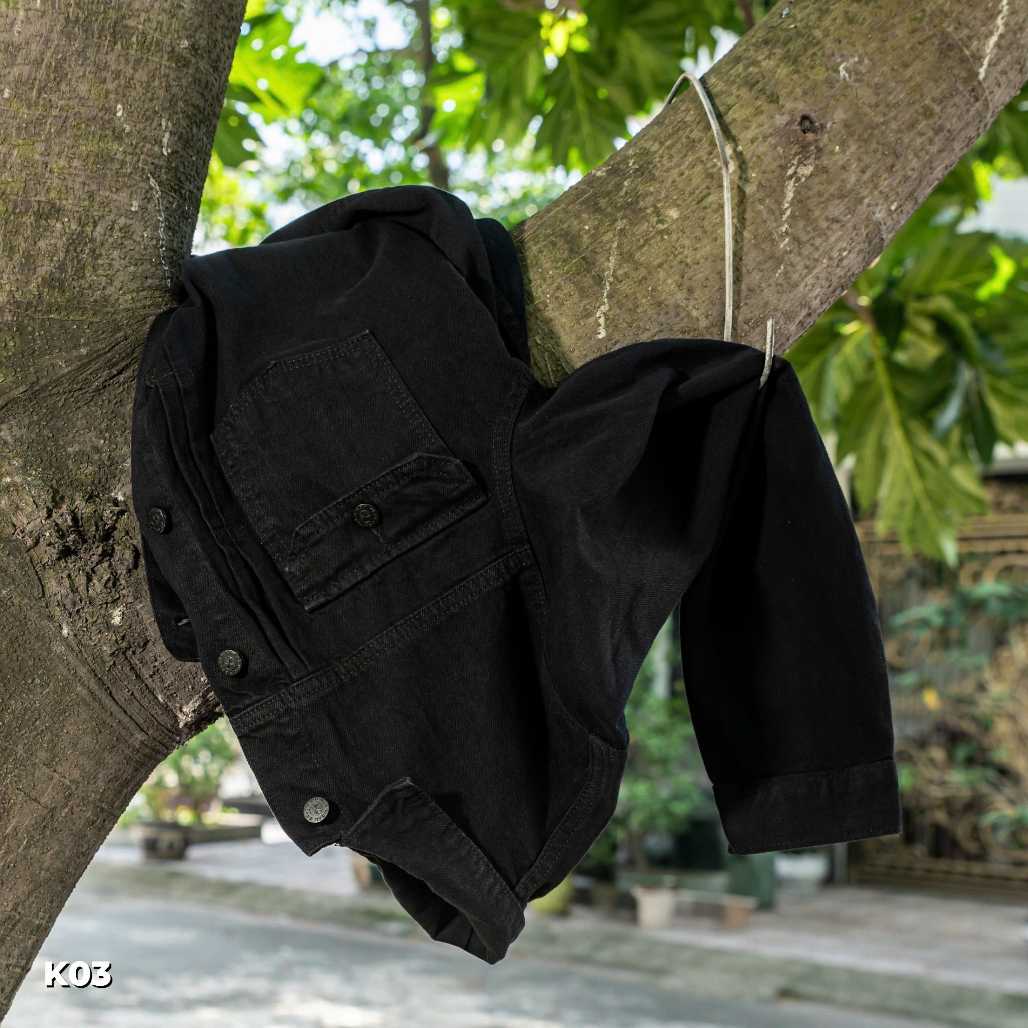 AK DENIM ĐEN TUYỀN K03 BOUTON