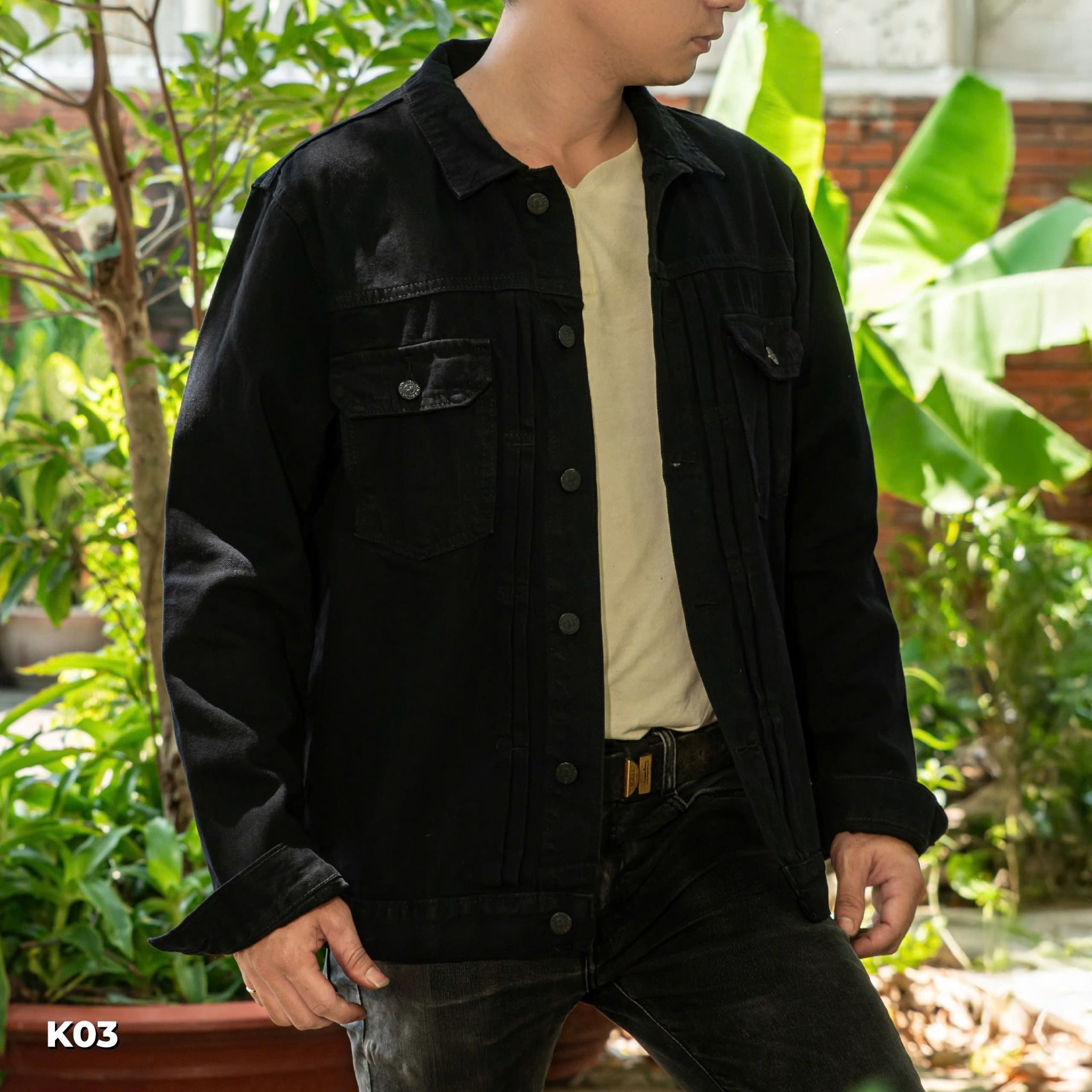 AK DENIM ĐEN TUYỀN K03 BOUTON