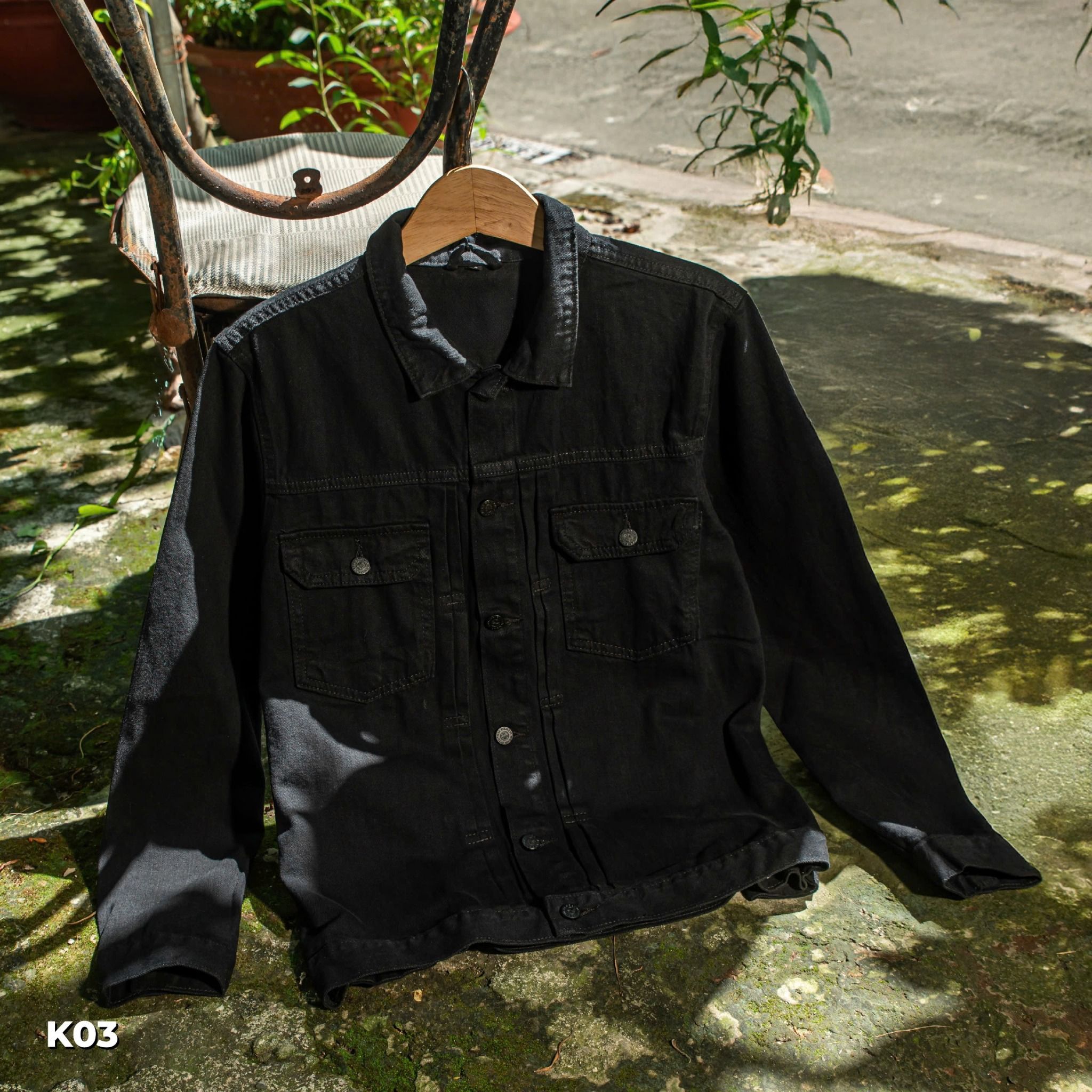 AK DENIM ĐEN TUYỀN K03 BOUTON
