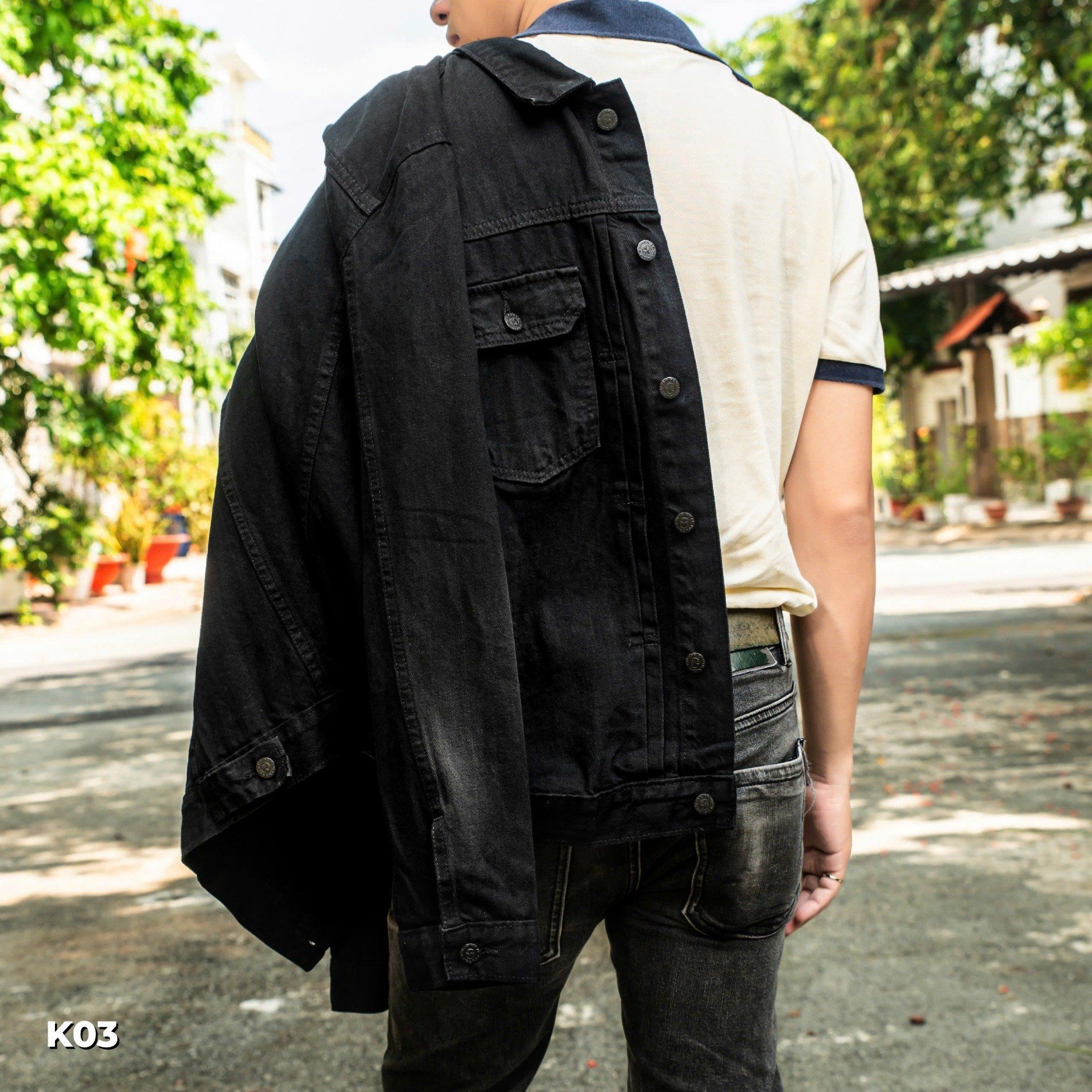 AK DENIM ĐEN TUYỀN K03 BOUTON