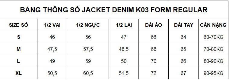 AK DENIM ĐEN TUYỀN K03 BOUTON