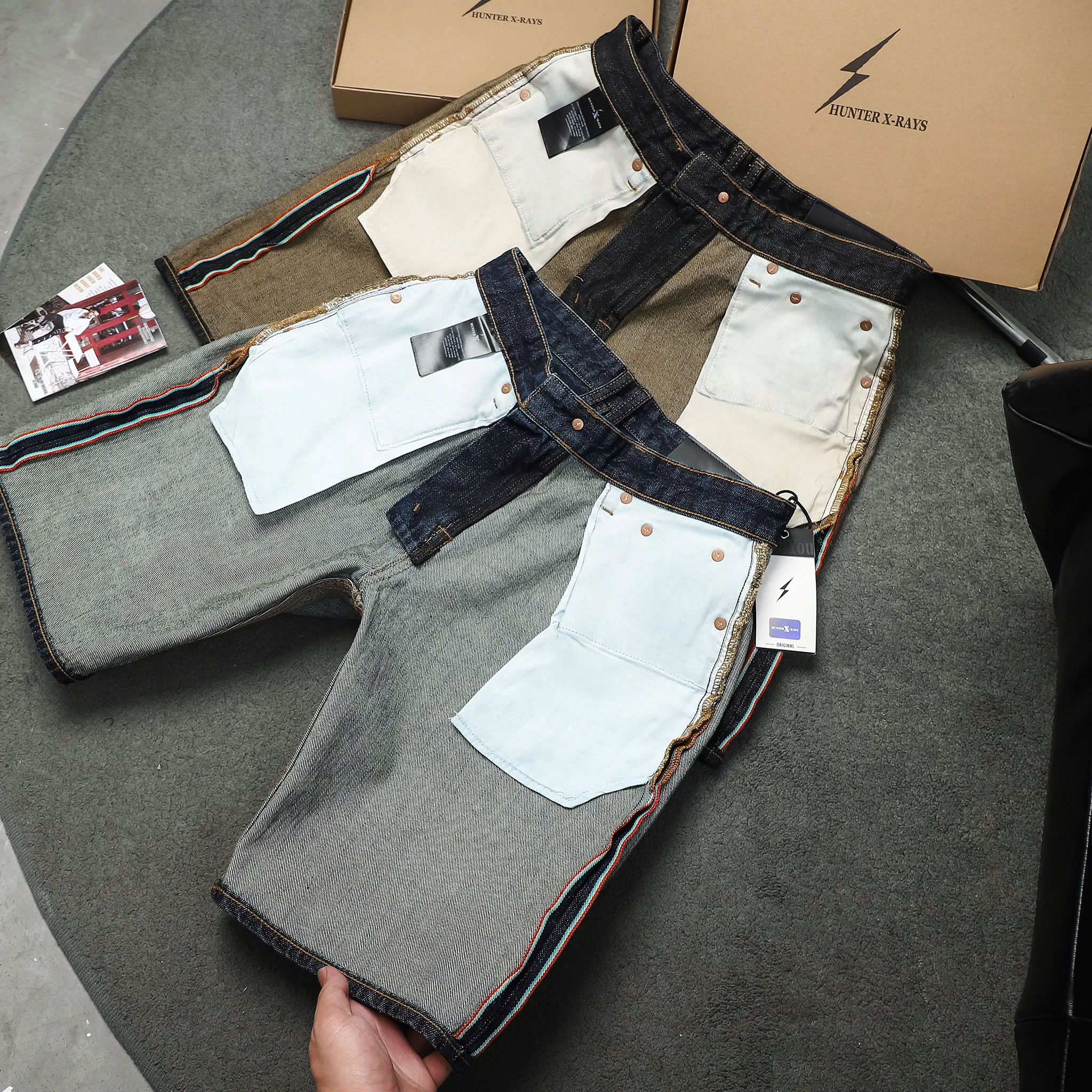 QUẦN SHORT JEANS S126 S127 HUNTER XRAYS SELVEDGE DENIM