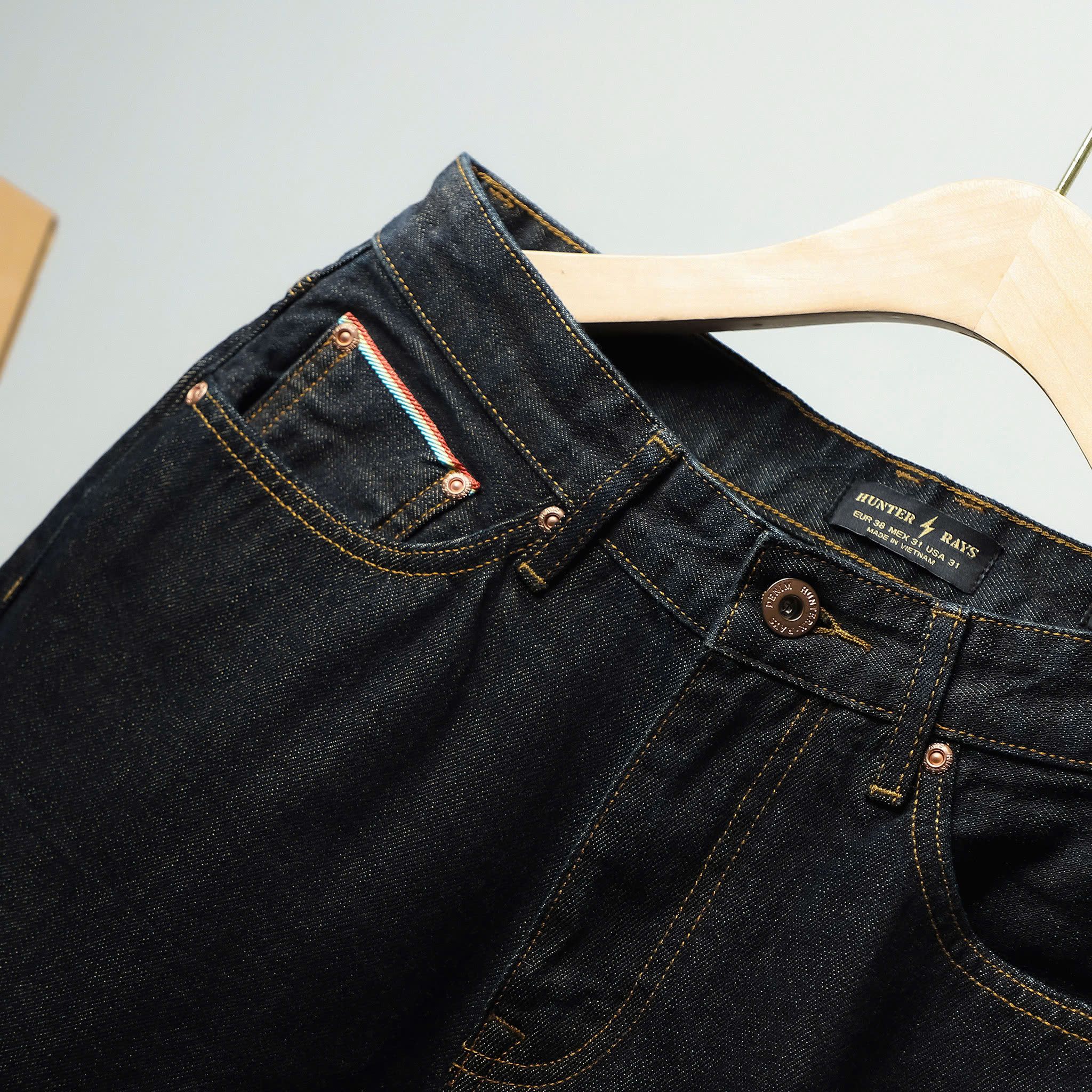 QUẦN SHORT JEANS S126 S127 HUNTER XRAYS SELVEDGE DENIM