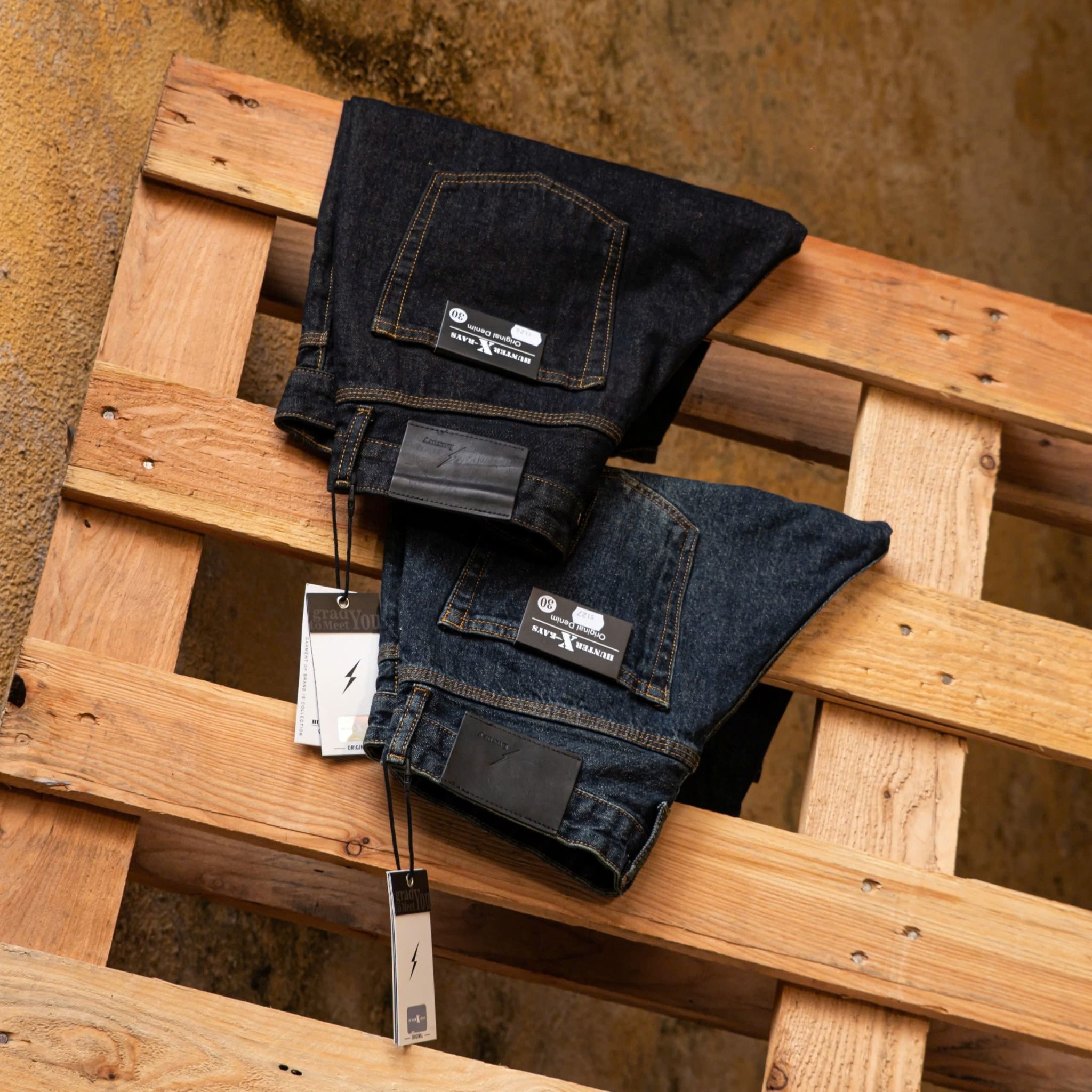 QUẦN SHORT JEANS S126 S127 HUNTER XRAYS SELVEDGE DENIM