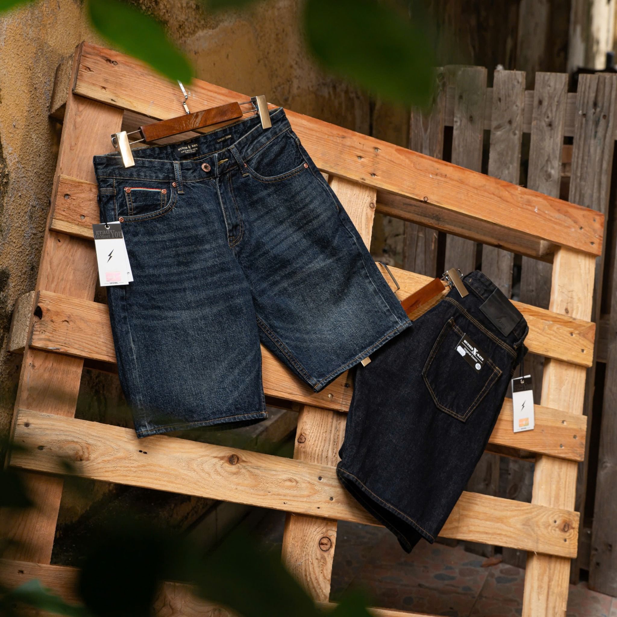 QUẦN SHORT JEANS S126 S127 HUNTER XRAYS SELVEDGE DENIM