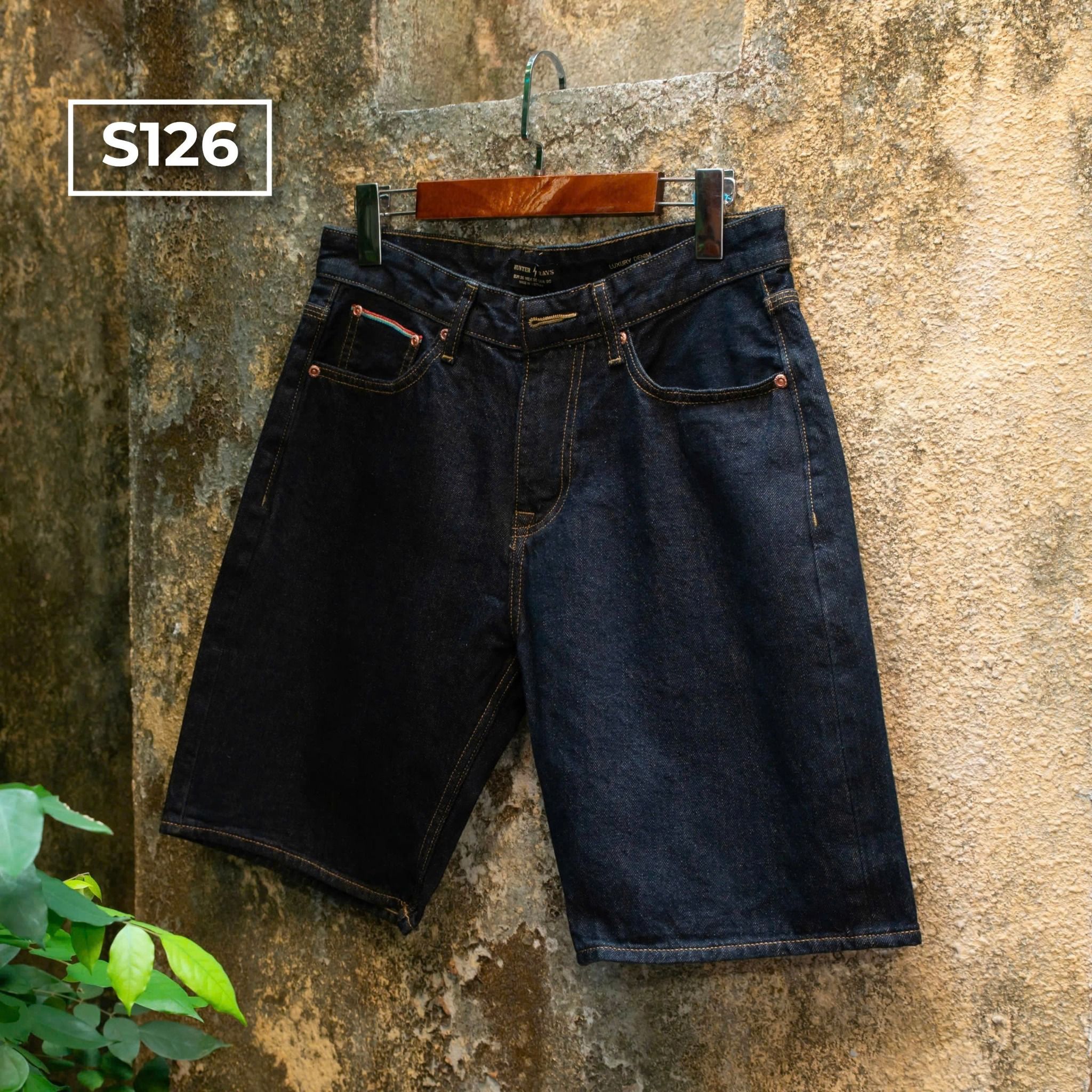 QUẦN SHORT JEANS S126 S127 HUNTER XRAYS SELVEDGE DENIM