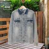 Áo Khoác Denim Trắng Nam K10 - K11 - K12 - K16 - k17 – Form Regular, Lịch Lãm & Thời Trang