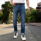 Quần Jeans Dài Nam Xanh Đậm D60 – Dáng Slim Fit Chuẩn Phong Cách