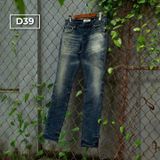 Quần Jeans Nam D39 – Bụi Bặm, Co Giãn, Form SlimFit Đường Phố